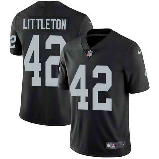 Nike Raiders 42 Cory Littleton Black Team Color Men Stitched NFL Vapor Untouchable Limited Jersey